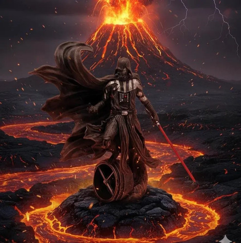 Darth vader kampf statue - darth, im