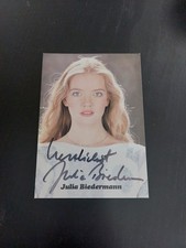 Autogramm AK Autogrammkarte Julia Biedermann Schauspielerin Playboy Sexy