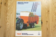 DEUTZ-FAHR Ladewagen Prospekt Typ L530 bis F570 12 Seiten 1986