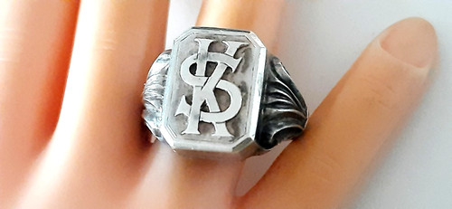 Silber ring siegelring - silber, °
