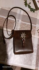 ALPENGLÜHN Fettledertasche- Braun- Landhaus/ Shabby- Toll- Umhängetasche