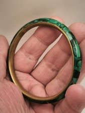 Vintage Malachit Armreif