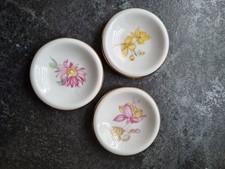 H&E Selb Heinrich - 3 Kleine Tellerchen - Sehr Selten - Vintage Nummeriert -