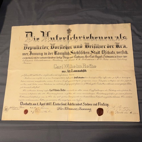 Historischer meisterbrief - historischer, /
