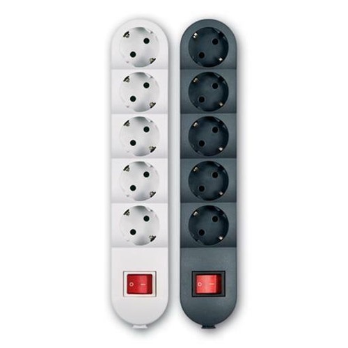 Fach schuko steckdosenleiste - 5-fach,