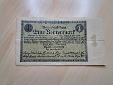 1 Rentenmark Rentenbankschein
