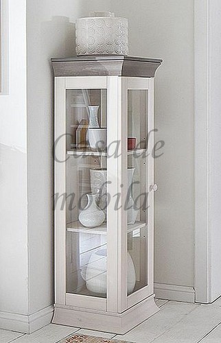 Massivholz glas schrank - massivholz, glas-schrank