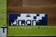 Alter Aufkleber TV Fernsehen Radio Telefon Internet Satellit BLUE SKY romance