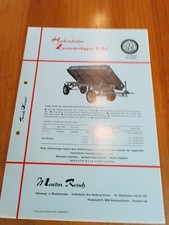 Reisch Zweiachskipper Traktor Schlepper Prospekt brochure 22