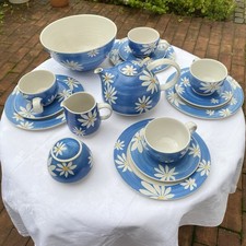 Keramik Teeservice mit Margariten – handgefertigt, 90er Vintage, top Zustand