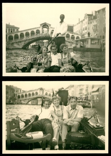 Venedig 1952 gondelfahrt - 2x,