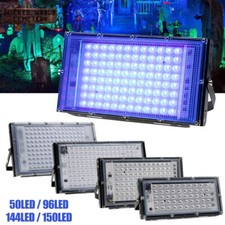 150W LED UV Schwarzlicht Strahler Fluter Wasserdicht Scheinwerfer Party Dekor