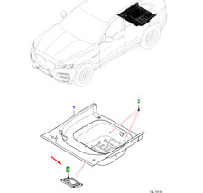 Jaguar F-Tempo X761 Koffer Bodenplatte Kabel Schutzkappe T4A39488 Neu Original