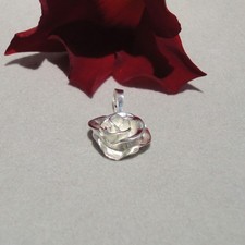 Rosen Anhänger Rose Rosenschmuck Trachten Floral Blume Hochzeit Silber 925/-