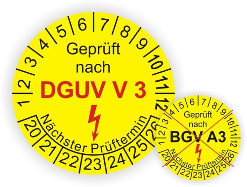 Prüfplaketten geprüft nach - geprüft,