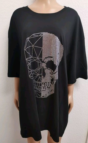 Totenkopf glitzer shirt - totenkopf,