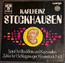 Karlheinz Stockhausen , Spiral Für Blockflöte Und Kurzwellen Zyklus ......