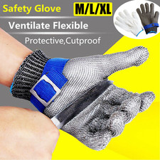 Edelstahl Stechschutzhandschuhe Kettenhandschuh DE Metzger Sicherheits-Handschuh