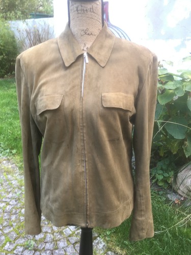 Vintage wildleder jacke - jacke, 42