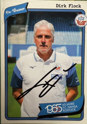 Autogrammkarte trainer dirk - co,