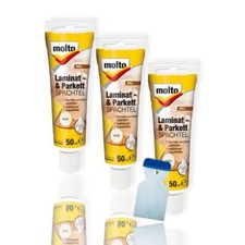3x Molto Laminat- & Parkettspachtel 50 ml Set Holzreparatur alle Farben