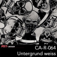 Wassertransferdruck Folie Film WTD WTP CA-R-064 Totenkopf Skulls 2 m x 100 cm