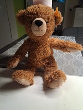 Steiff Teddy Bär Happy Knopf + Fahne 012662 ca 30 cm