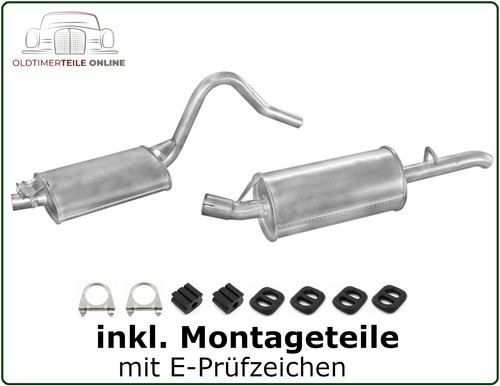 Auspuff set für - rekord, e
