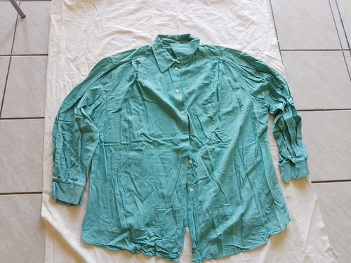 Bluse vintage 80er türkis - 52,