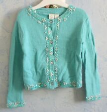 Ƹ̵̡Ӝ̵̨̄Ʒ Strawberry faire Strickjacke Cardigan Türkis Perlen Pallietten Gr 104 4