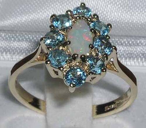 Massiver damen cluster ring - damen-cluster-ring, 9