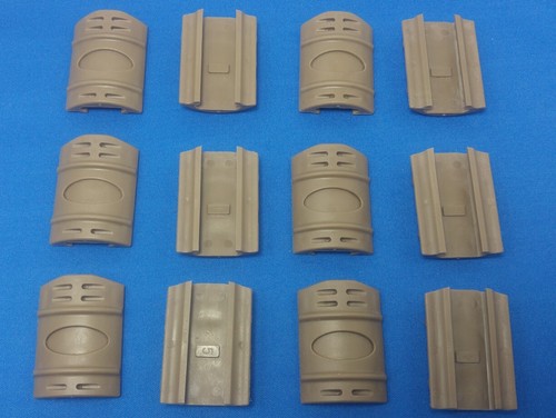 Railcover gummi 12stck coyote - 12stck,