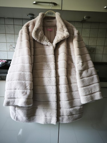Rosa webpelz jacke - rosa, 46