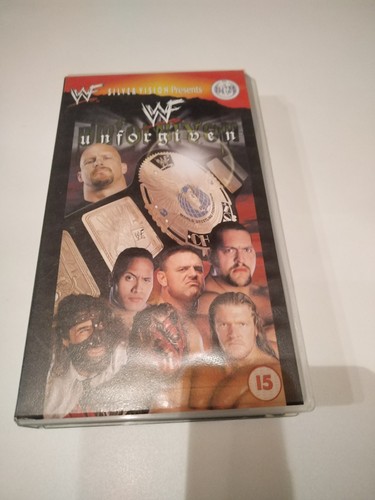Wwf vhs unforgiven - vhs, 1999