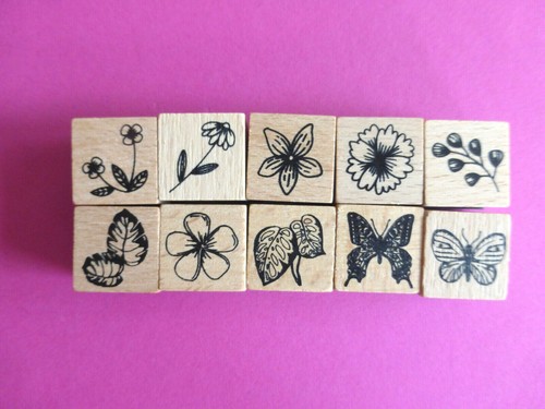 Motivstempel stempel blumen - motivstempel,