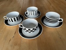 Eduscho Cafissimo Espresso Grande * 4 Tassen + Untertassen 8-Teile- top Zustand 