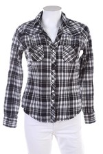 SECONDHAND Hemd-Bluse Karo XS