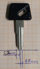 1St. Roller  Schlüssel  Rohling (LINKS) ATU Explorer, CPI, Generic, Malaguti