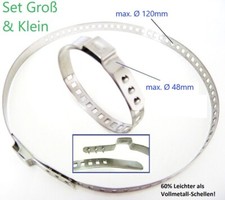 Schelle Achsmanschette Set für Antriebswelle Klein & Groß Ø 48mm + Ø 120mm