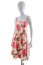 %SALE% Vintage 50er Sommerkleid Tanzkleid rosa Rosen Rockabella Petticoat XS