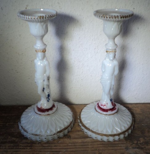 Paar antike pressglas - paar,