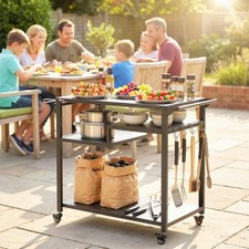 Outdoor Grillwagen, 3-stufiger
