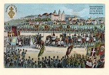 AK Weingarten Historische Prozession Blutritt zu Ehren des hlg. Blutes 1905