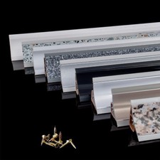 WINKELLEISTEN f. Küchen Arbeitsplatten Grundprofil 23 x 23mm Abschlussleiste