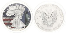 USA 1 Dollar 2014 American Eagle - Liberty Statue of Liberty coloriert St 113623