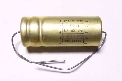 470µf 63v sic safco - 85°c,