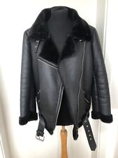 Zara *** coole schwarze Doubleface Jacke *** Gr. 36/38