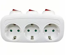 3-Fach EU Steckdosenleiste mit
