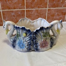 Blumentopf Schwan Vintage