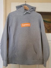 Supreme Box Logo Hoodie grau